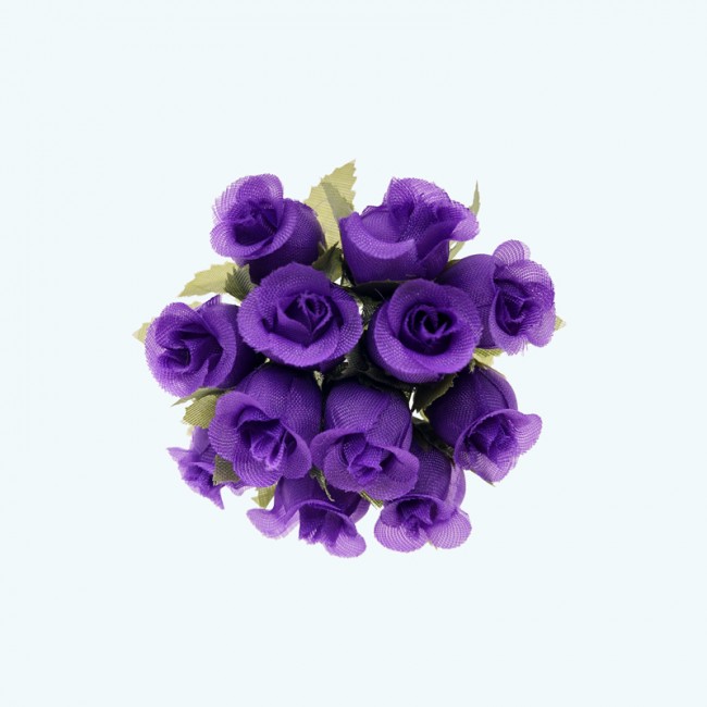 2.5" Diameter Poly Roses 12X12 | Purple